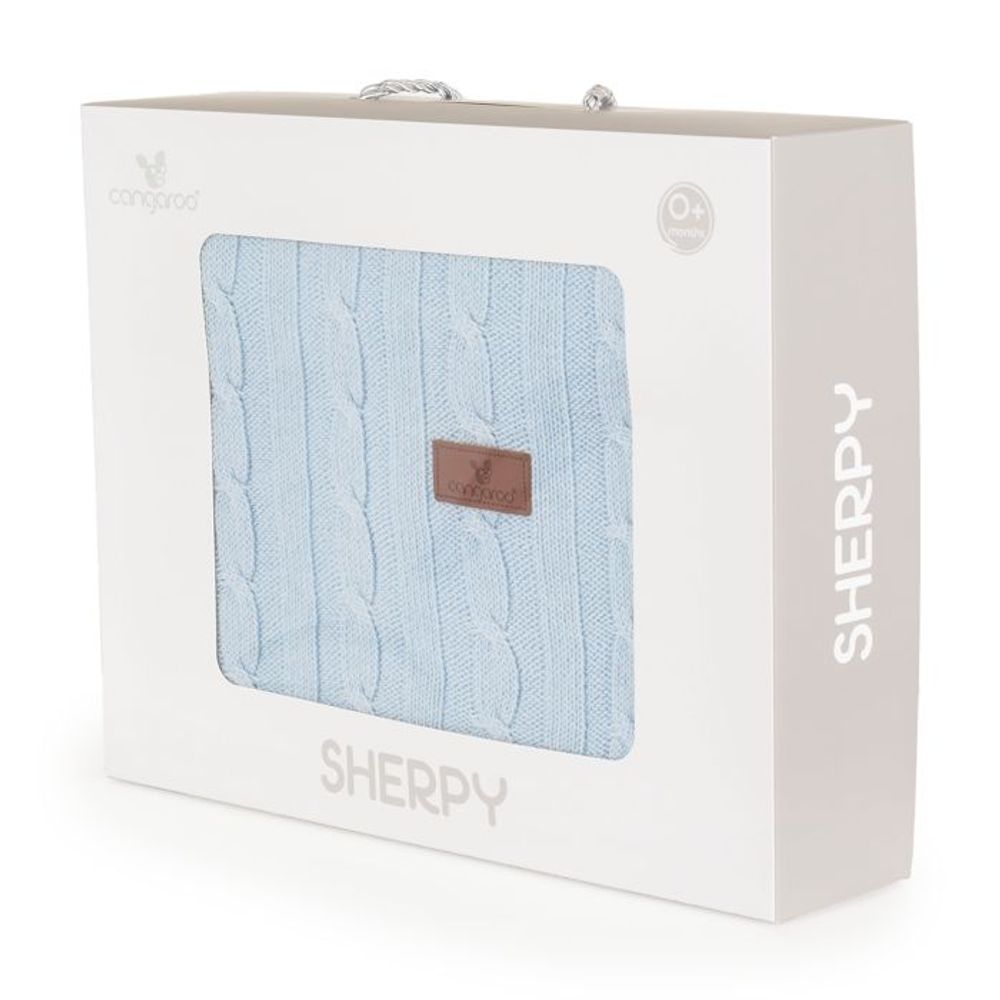 Cangaroo Dekica za bebe Sherpy 75x100cm, Blue slika 4