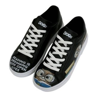 DOGO Ženske patike Ace Sneakers The Wise Owl BLACK