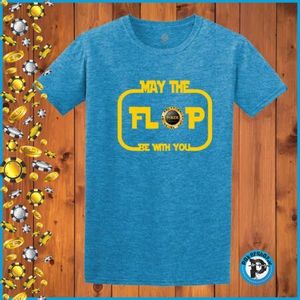 Poker majica "May The Flop Be With You", plava