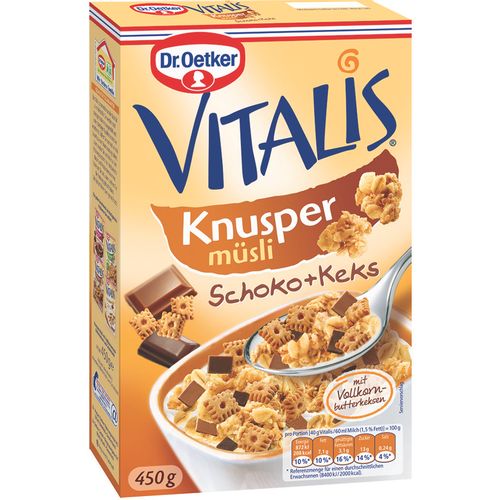 Dr. Oetker vitalis musli čoko keks 450g slika 1