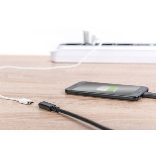 Digitus USB kabel USB 2.0 USB-C® utikač, USB-C® utičnica 2.00 m crna fleksibilan, zaštićen s folijom, pletena zaštita AK-300210-020-S slika 4