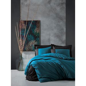 Plain - Petrol Blue Petrol Blue
Black Ranforce Double Quilt Cover Set