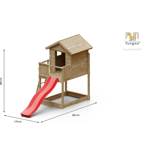Fungoo Kućica Galaxy S - drveno dečije igralište slika 6