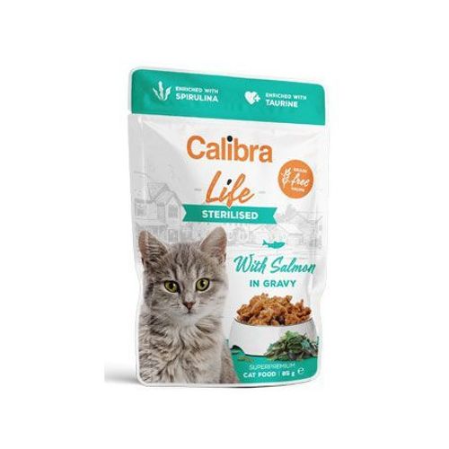 Calibra Cat Life Kesica Sterilised Losos 85g slika 1