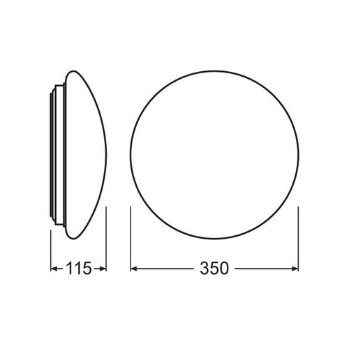 LED Plafonjera 35cm 18W 4000K IP44 slika 4