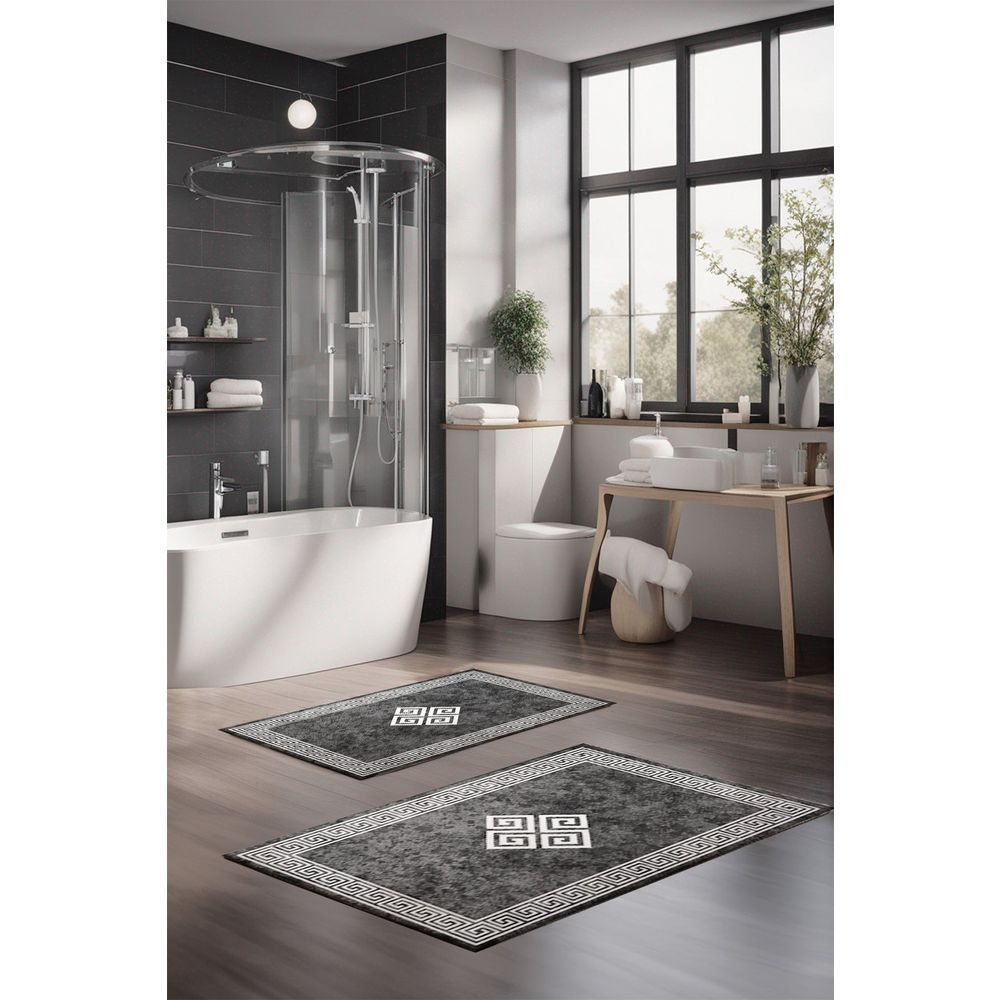 Set prostirki za kupatilo (2 komada) CT-5072, boje: višebojno slika 1
