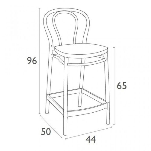 Dizajnerske polubarske stolice — CONTRACT • 2 kom. slika 2