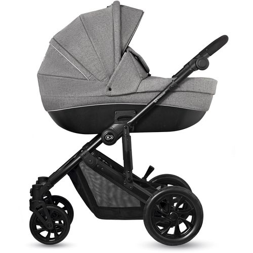 Kinderkraft kolica Prime Lite 3u1, siva slika 2