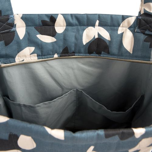 Nobodinoz Hyde Park Tote Torba Blue Black Tulips slika 5