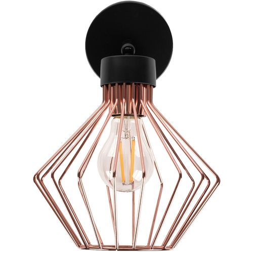 TOOLIGHT Zidna svjetiljka metalna Loft rozo crna APP534-1W slika 8