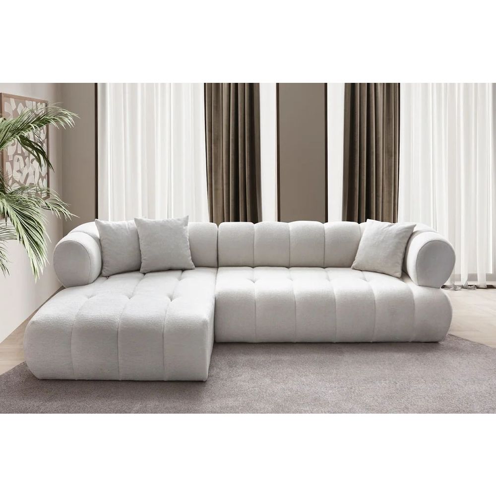 Ugaona Sofa Petra Lijeva - Bijela slika 2