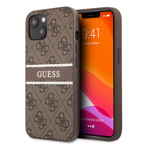 Maska Guess Stripe za iPhone 13 6.1 braon (GUHCP13M4GDBR) slika 1