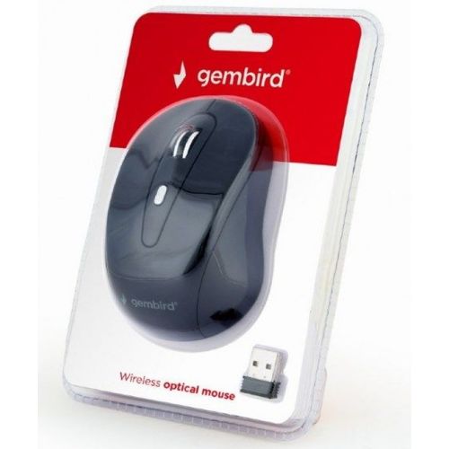 MUSW-6B-01 ** Gembird Bezicni mis 2,4GHz opticki USB 800-1600Dpi black 95mm (317) slika 3