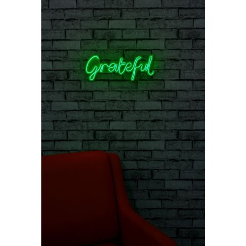 Wallity Ukrasna plastična LED rasvjeta, Grateful - Green slika 3