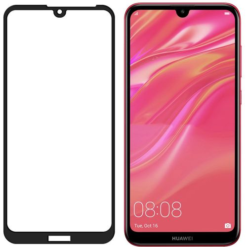 Kaljeno staklo zaštitnik zaslona s okvirom za Huawei Y5 2019/ Honor 8S slika 2