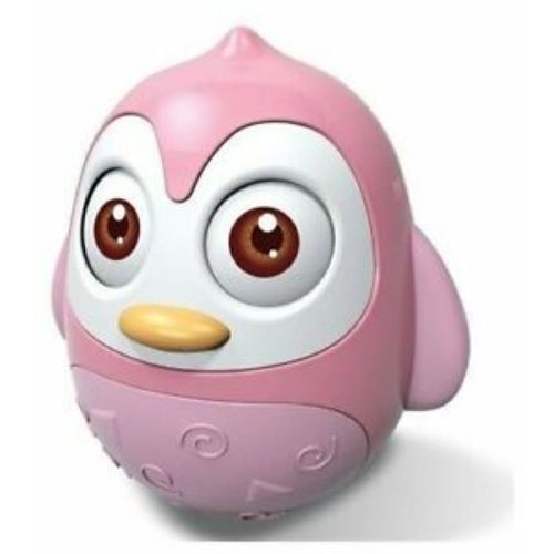 Baby Mix zvečkica Roly Poly - Pink Penguin slika 1