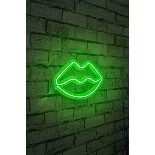 Wallity Ukrasna plastična LED rasvjeta, Lips - Green slika 9