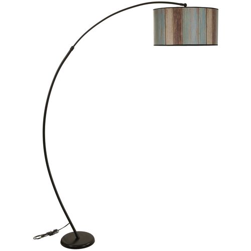 Mısra Siyah Lambader Silindir Renkli Abajurlu Multicolor Floor Lamp slika 2