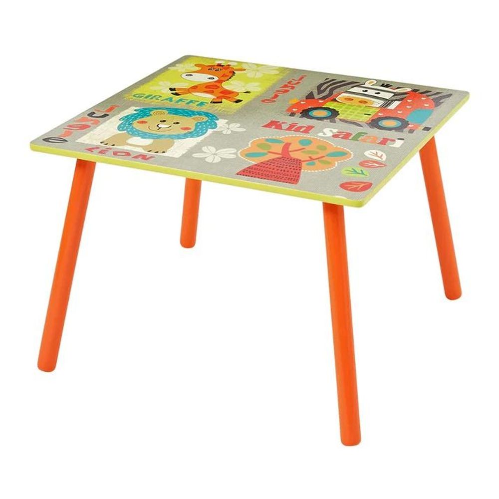 Kinder Home Dječiji drveni sto sa dvije stolice Kid Safari slika 5