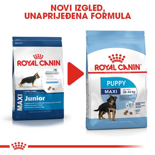 ROYAL CANIN SHN Maxi PUPPY, potpuna hrana za pse, specijalno za štence velikih pasmina (konačne težine od 26 do 44 kg)  do 15 mjeseci starosti, 15 kg slika 2