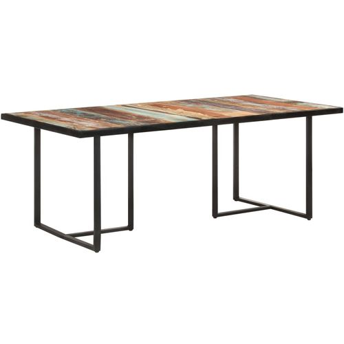Blagovaonski stol 200 cm od masivnog obnovljenog drva slika 8