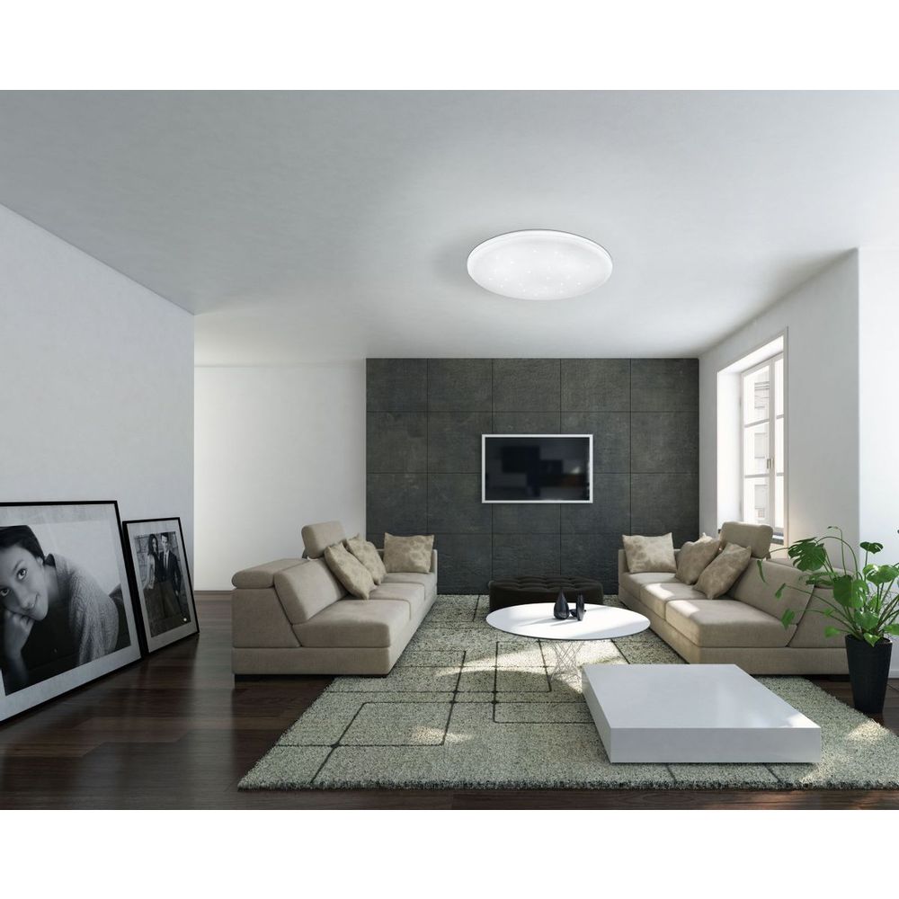 Eglo Frania-s Plafonjera sa LED Osvjetljenjem, 17,3W, Promjer 330mm, Bijela/Kristal slika 2