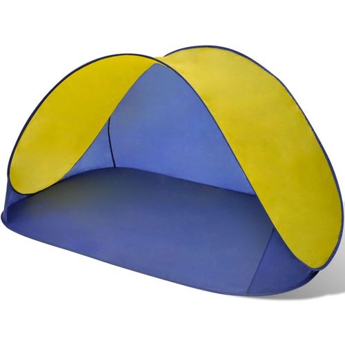 Vanjski sklopivi šator za plažu vodootporna žuta tenda slika 9