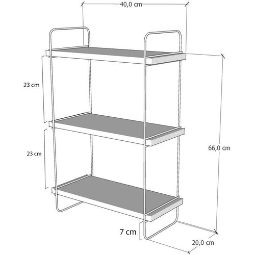 Pulalis Atlantic Pine Wall Shelf slika 6