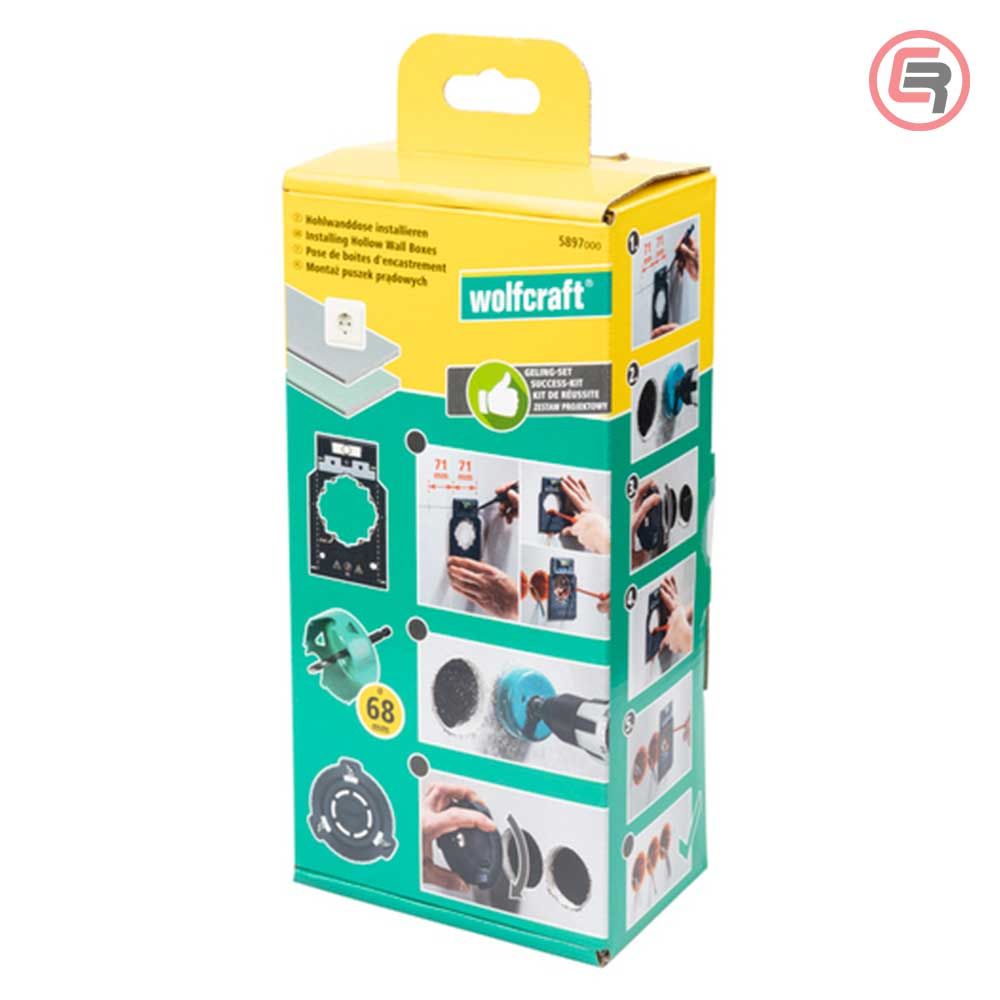Wolfcraft Set Za Postavljanje Razvodnih Kutija / 3 dijelni - 5897000 slika 2