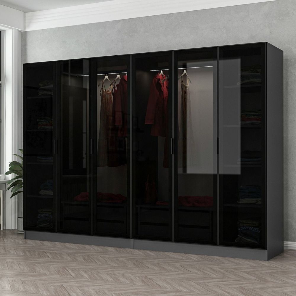 Kale - 6654 Anthracite Crni Ormar slika 1