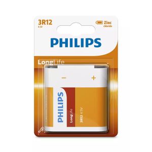 PHILIPS BATTERY 4.5V LONGLIFE 3R12L1B/10