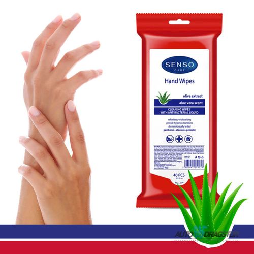 VLAŽNE MARAMICE ZA RUKE ALOE VERA 40KOM slika 1