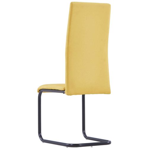 Konzolne blagovaonske stolice od tkanine 6 kom žute slika 31