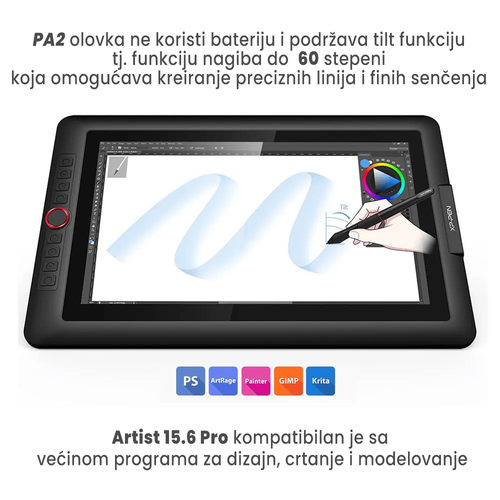 XP-Pen Artist 15.6 Pro grafička tabla slika 5