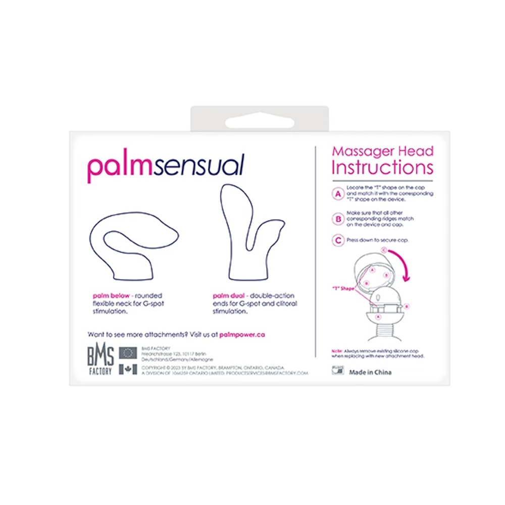 PalmPower - Nastavci za masažer sa vibratorom PalmSensual Blue slika 7