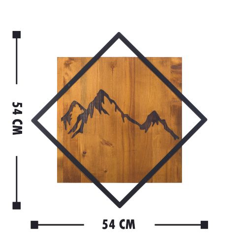 Wallity Ukrasni drveni zidni dodatak, Mountain 2 slika 3