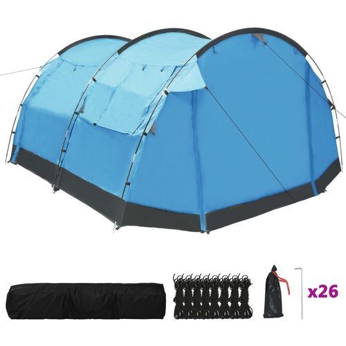 Tunelski šator za kampiranje za 4 osobe plavi slika 9