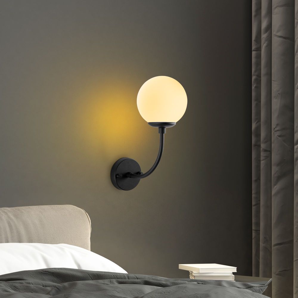 Zidna Lampa Sferıs - 15031, boje: Crna slika 4
