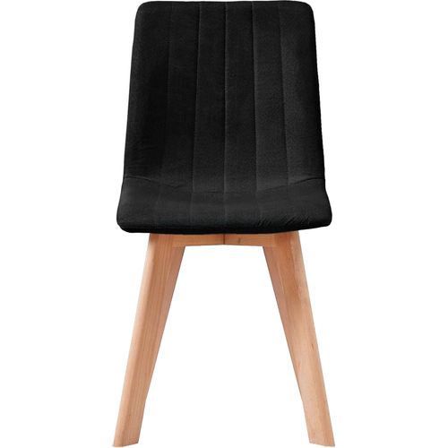 Blagovaonske stolice od tkanine 6 kom crne slika 21