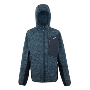 Regatta Muški duks na kopčanje sa kapuljačom Alven Fleece Moonlight Denim Marl/Navy