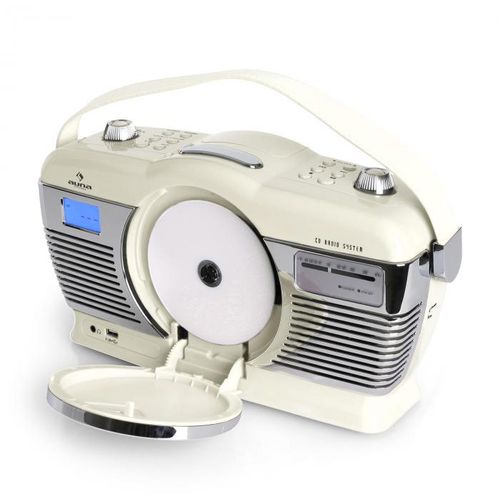 Auna RCD-70 Retro Vintage Prijenosni Radio FM CD/MP3 USB slika 4