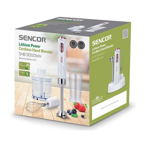 Sencor SHB 9000WH Bežični ručni blender, 200W, 0.7L, Bela/Roze slika 13