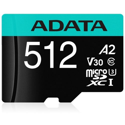 A-DATA Memorijska kartica UHS-I U3 MicroSDXC 512GB V30S class 10 + adapter AUSDX512GUI3V30SA2-RA1 slika 2