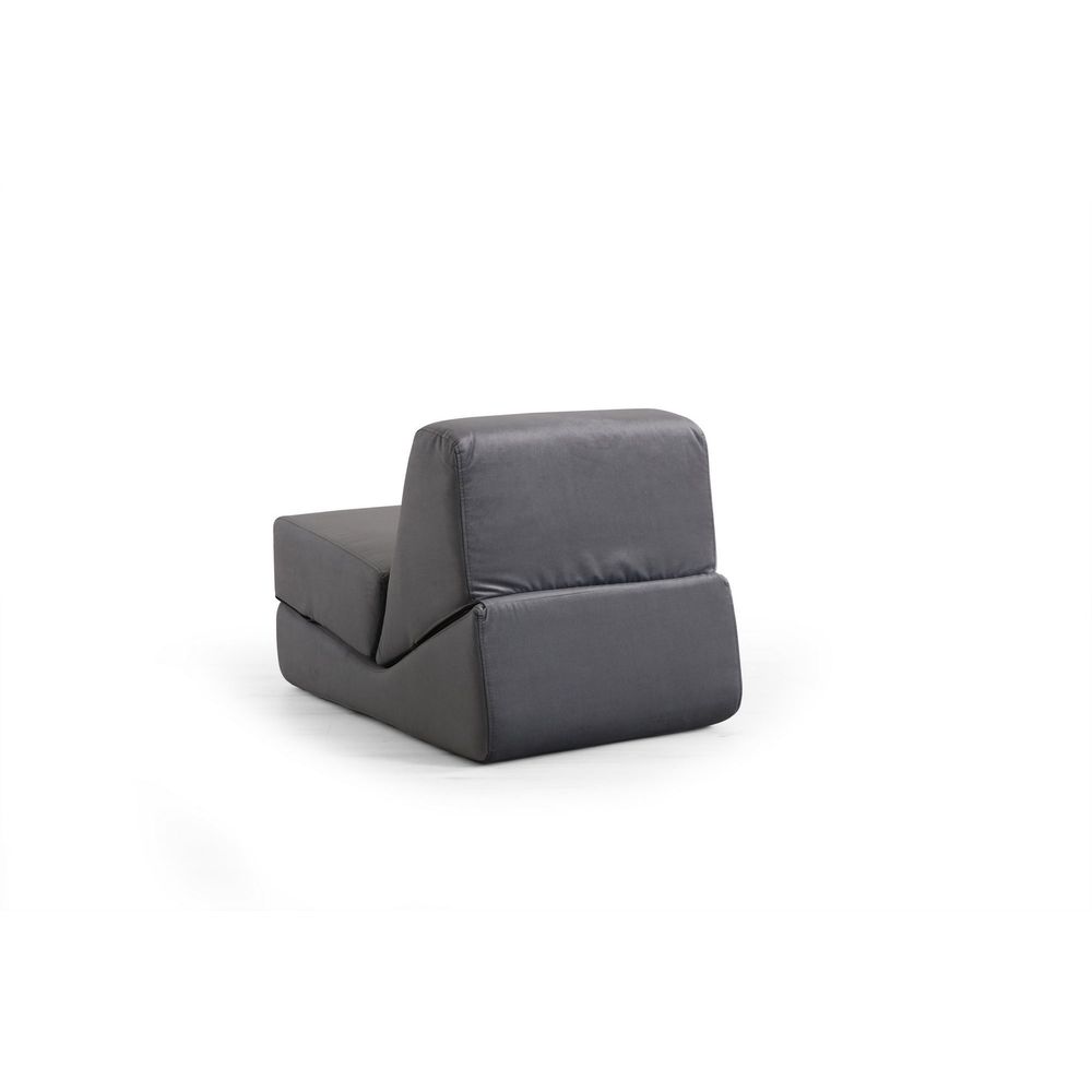 Sofa na razvlačenje za jednu osobu Origami - Siva slika 4