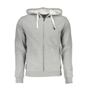 US POLO GRAY MEN'S SWEATSHIRT WITH ZIP