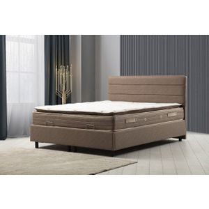 Orina Set 90 x 190 - Brown Brown Single Mattress, Base & Headboard