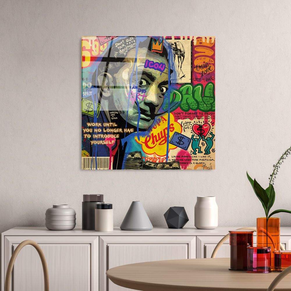 UV-817 - Dekorativna Slika na Kaljenom Staklu, Multikolor, 50 x 50 cm slika 3