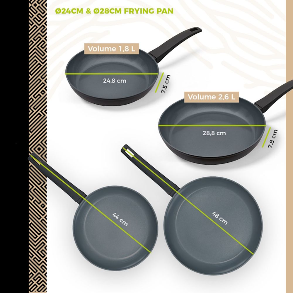 BE Living Set 4 tave Delight Black slika 9