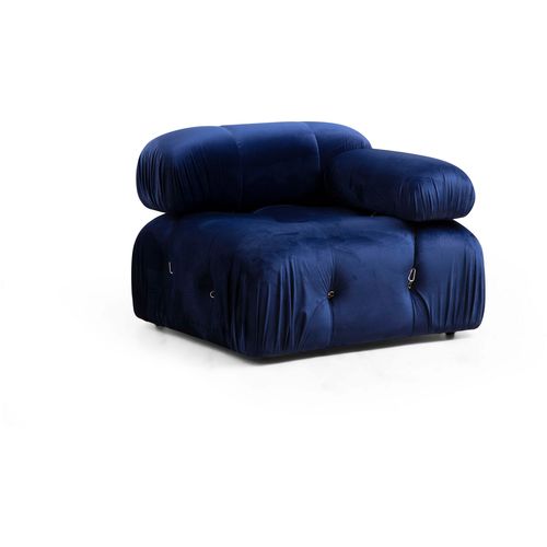 Ugaona Sofa Bubble Velvet Blue L1-O1-1R-PUF slika 5