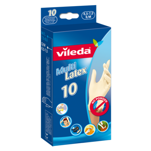 Vileda Rukavice jednokratne Multi latex 10/1 S/M slika 1